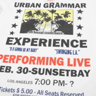 Valentino Urban Grammar Print Concert Poster Tee