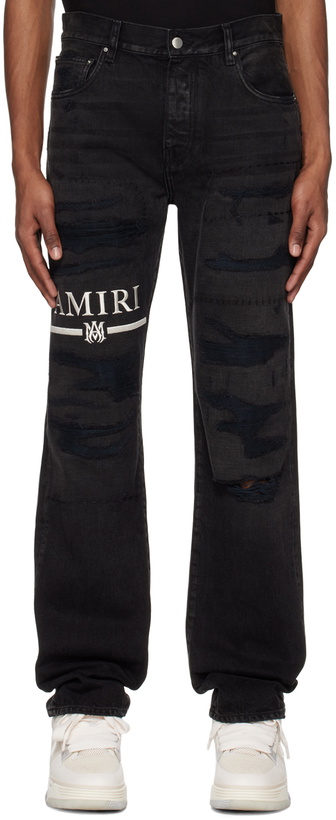 Photo: AMIRI Black MA Bar Jeans