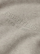 Fear of God Essentials Kids - Logo-Appliquéd Cotton-Blend Jersey Hoodie - Gray