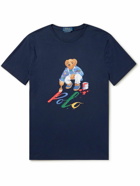 Polo Ralph Lauren - Slim-Fit Logo-Print Cotton-Jersey T-Shirt - Blue