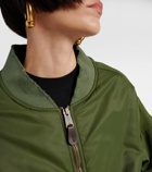 Balenciaga Off Shoulder technical bomber jacket