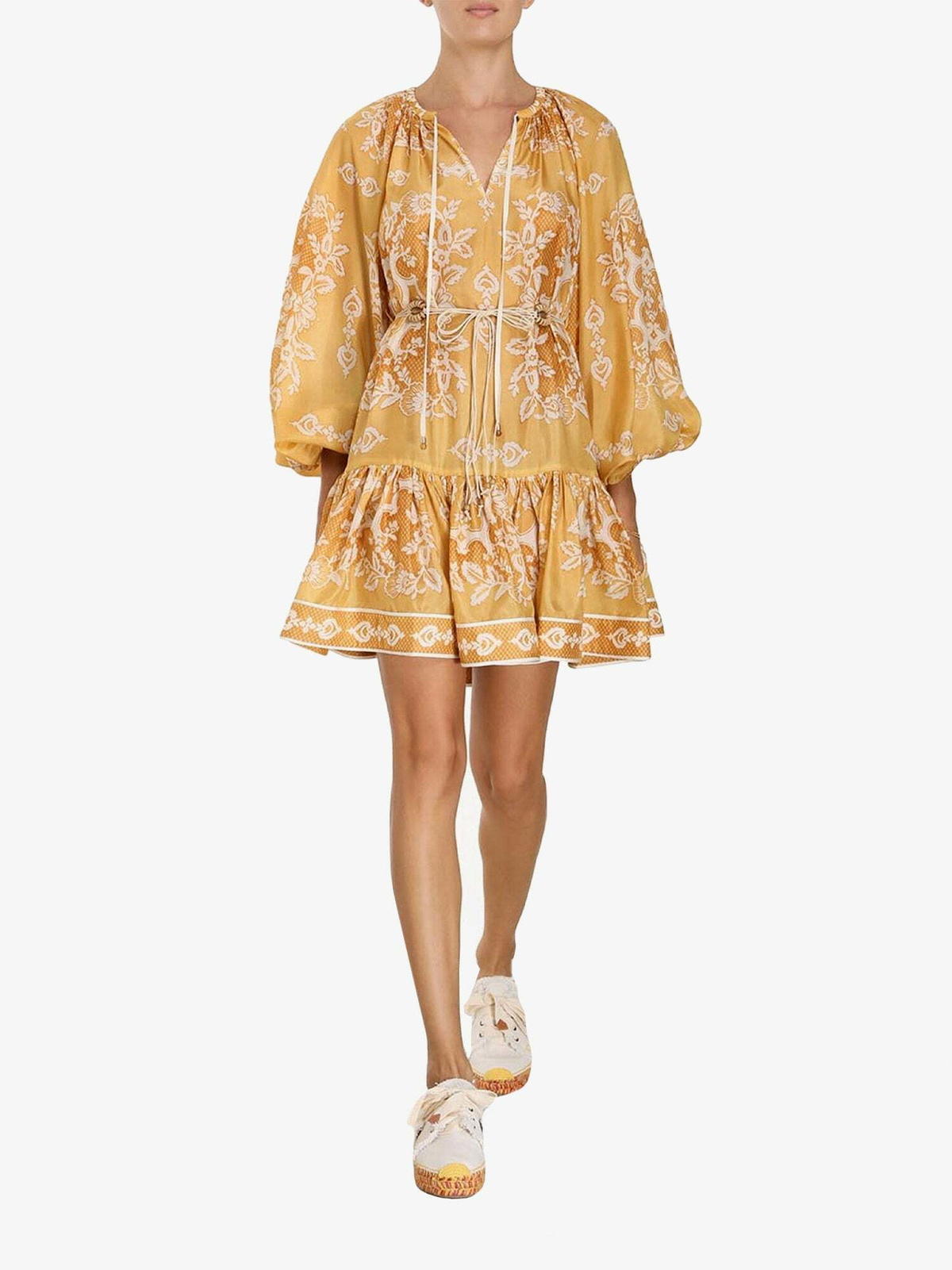 Zimmermann Dress Yellow Womens Zimmermann