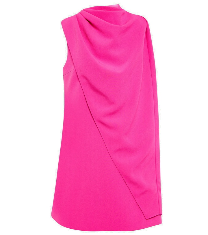 Photo: Safiyaa Margareta asymmetrical cape minidress