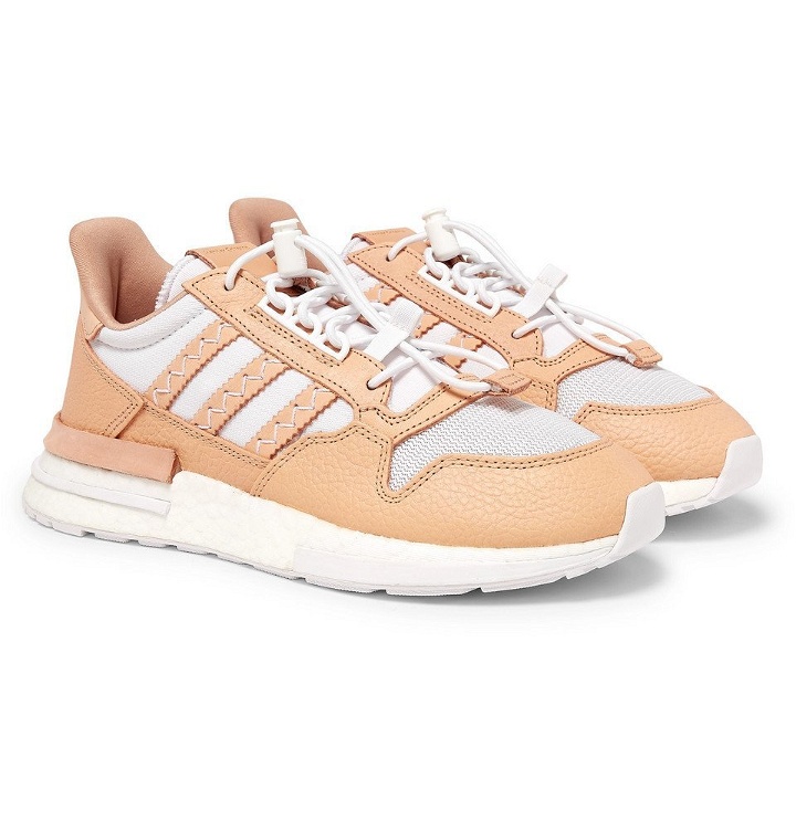 Photo: adidas Consortium - Hender Scheme ZX 500 RM MT Leather and Mesh Sneakers - Men - White