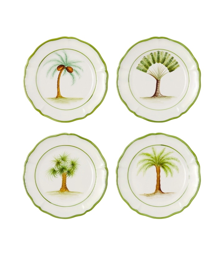 Photo: Les-Ottomans Set of 4 ceramic dinner plates