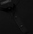 RAG & BONE - Gibson Cotton-Jersey Henley T-Shirt - Black