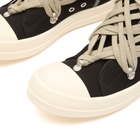 Rick Owens DRKSHDW Women's Denim Megalace Sneakers in Black/Milk
