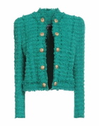 Balmain Womens Blazer in Green