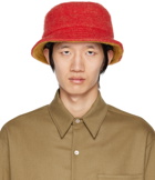 Marni Red Overdyed Bucket Hat