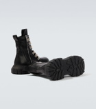 Rick Owens Jumbolace Army leather combat boots