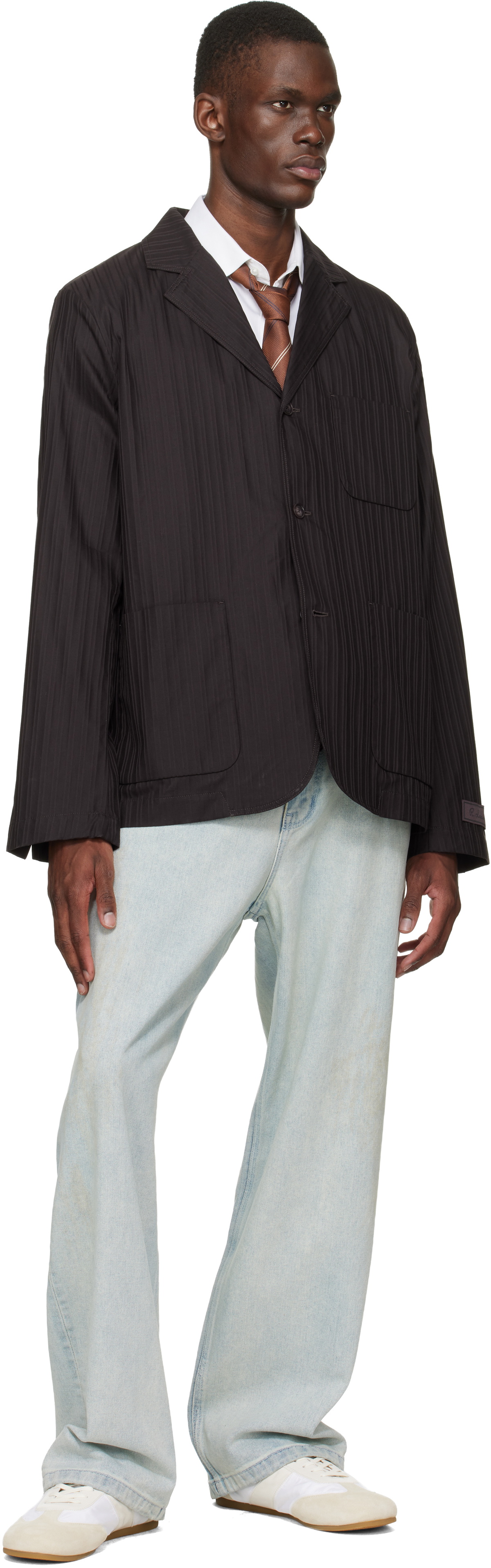 Lacoste Brown Elevated Seasonal Blazer