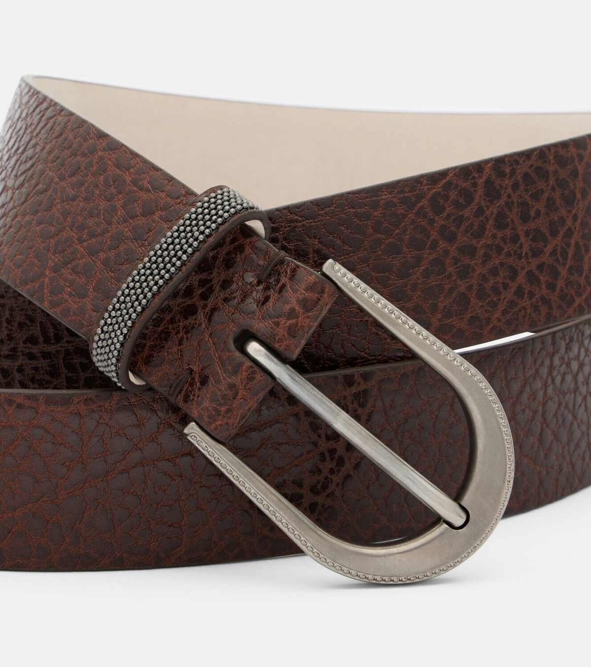 Brunello Cucinelli Monili leather belt