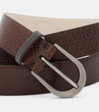 Brunello Cucinelli Monili leather belt