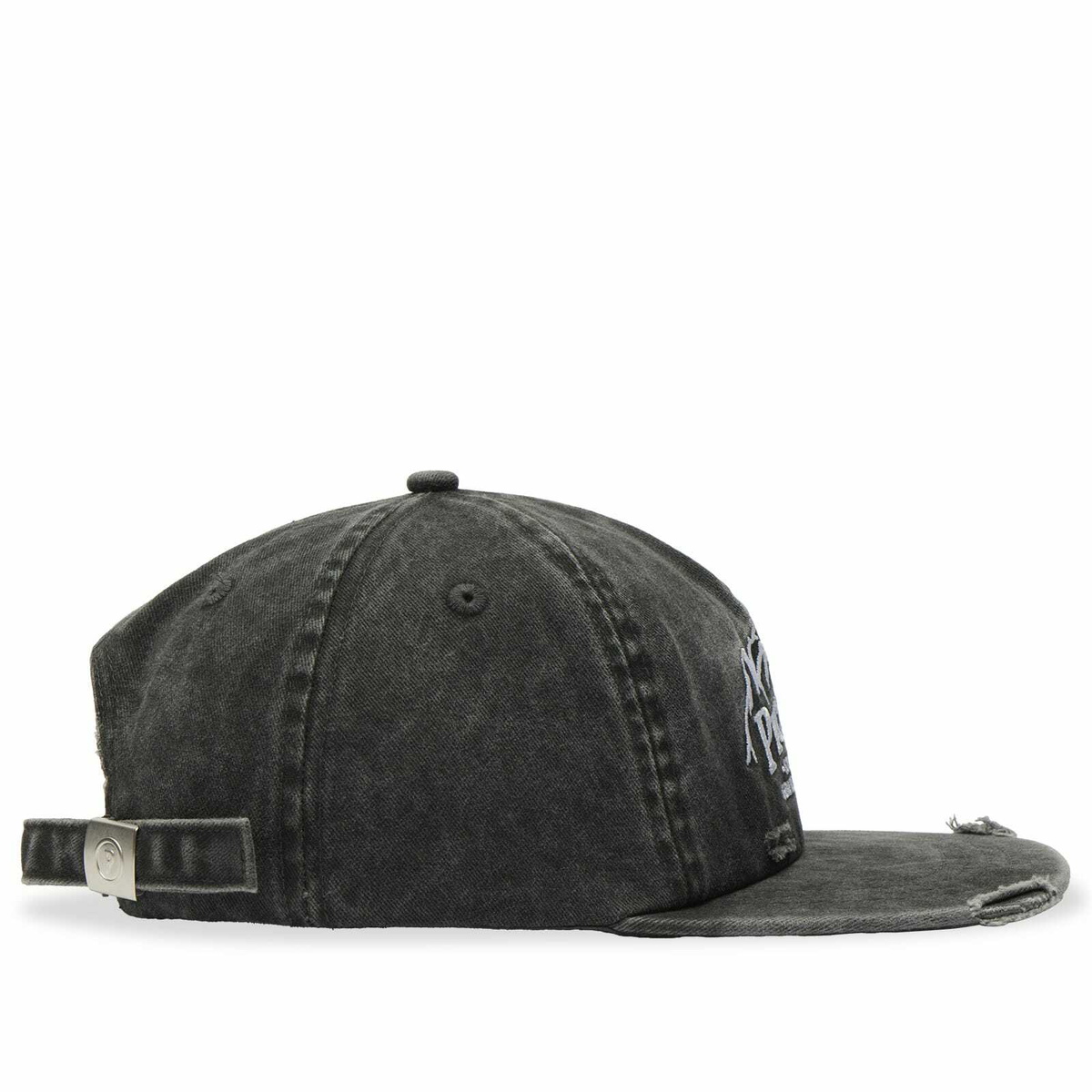 Picante Men's Peaks Crew Cap in Washed Black 