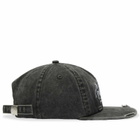 Picante Men's Peaks Crew Cap in Washed Black 
