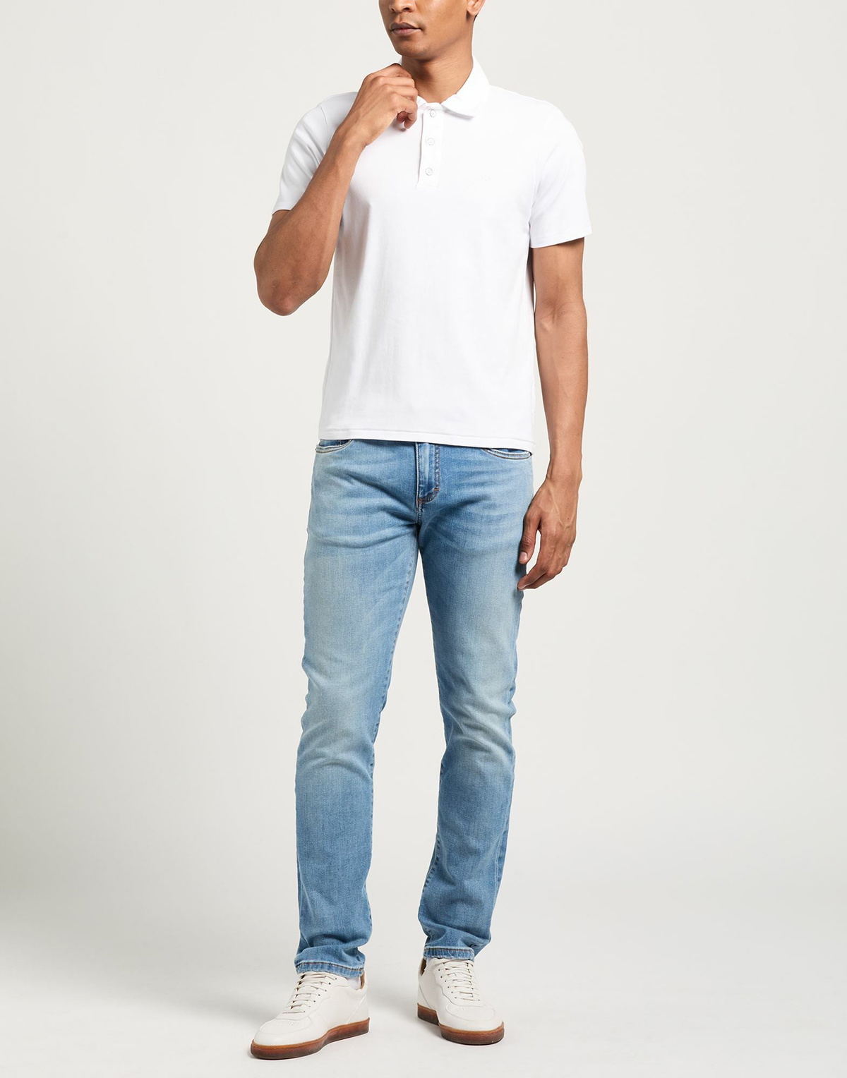 Rag & Bone Mens Polo shirt in White