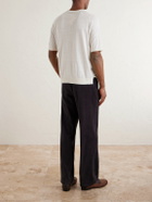 PIACENZA 1733 - Silk and Linen-Blend T-Shirt - Neutrals