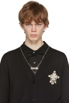 Alexander McQueen Silver Double Skull Necklace