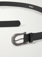 WTAPS - 3cm Hoof Recycled-Leather Belt - Black
