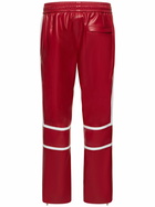 DOLCE & GABBANA - Faux Leather Jogging Pants