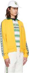 Casablanca Yellow Zip Sweater