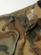 Greg Lauren - Wide-Leg Camouflage Cotton Cargo Trousers - Brown