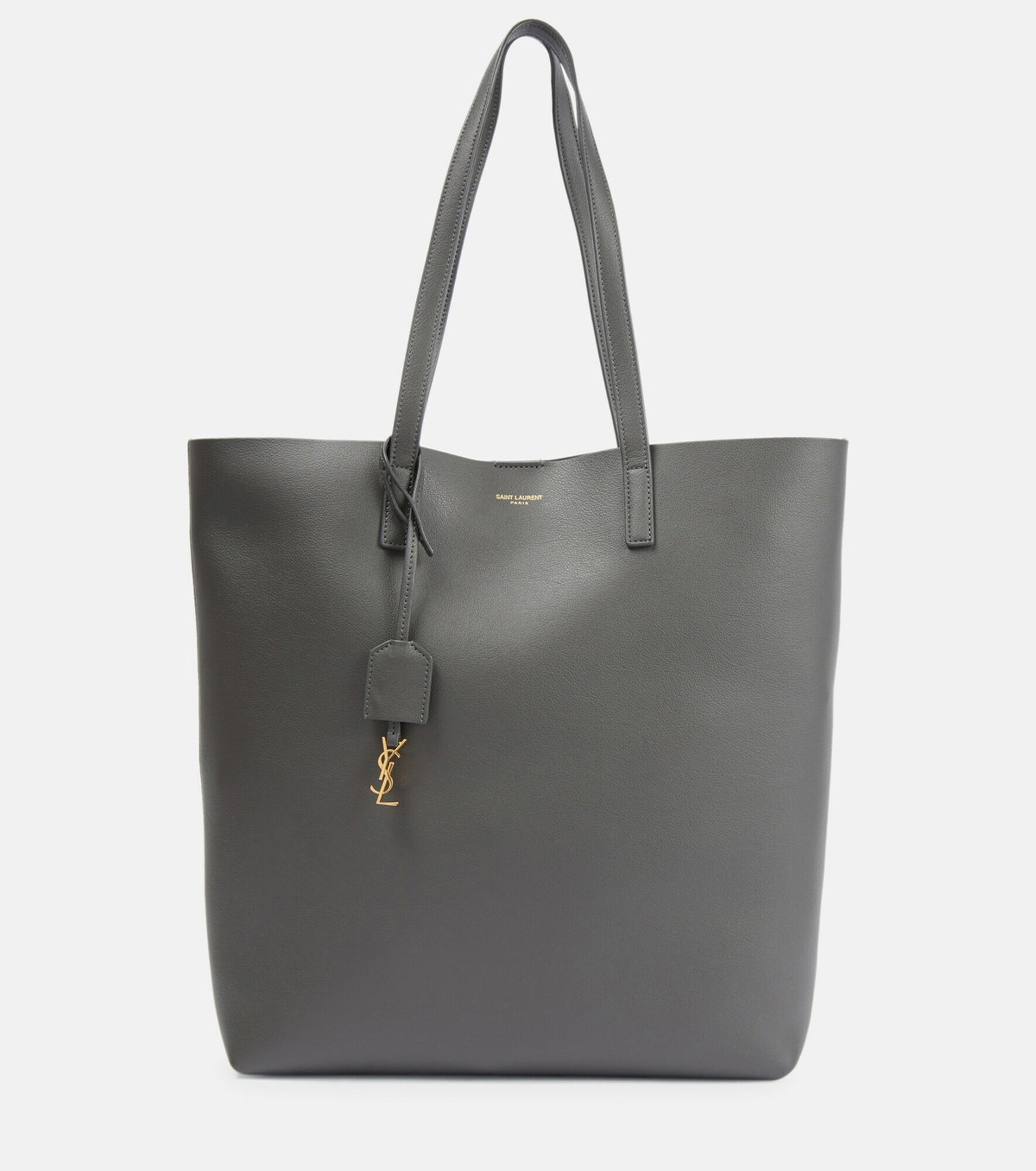 Saint Laurent - Shopping N/S leather tote bag Saint Laurent