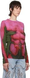 Y/Project Pink Jean-Paul Gaultier Edition Layered Long Sleeve T-Shirt