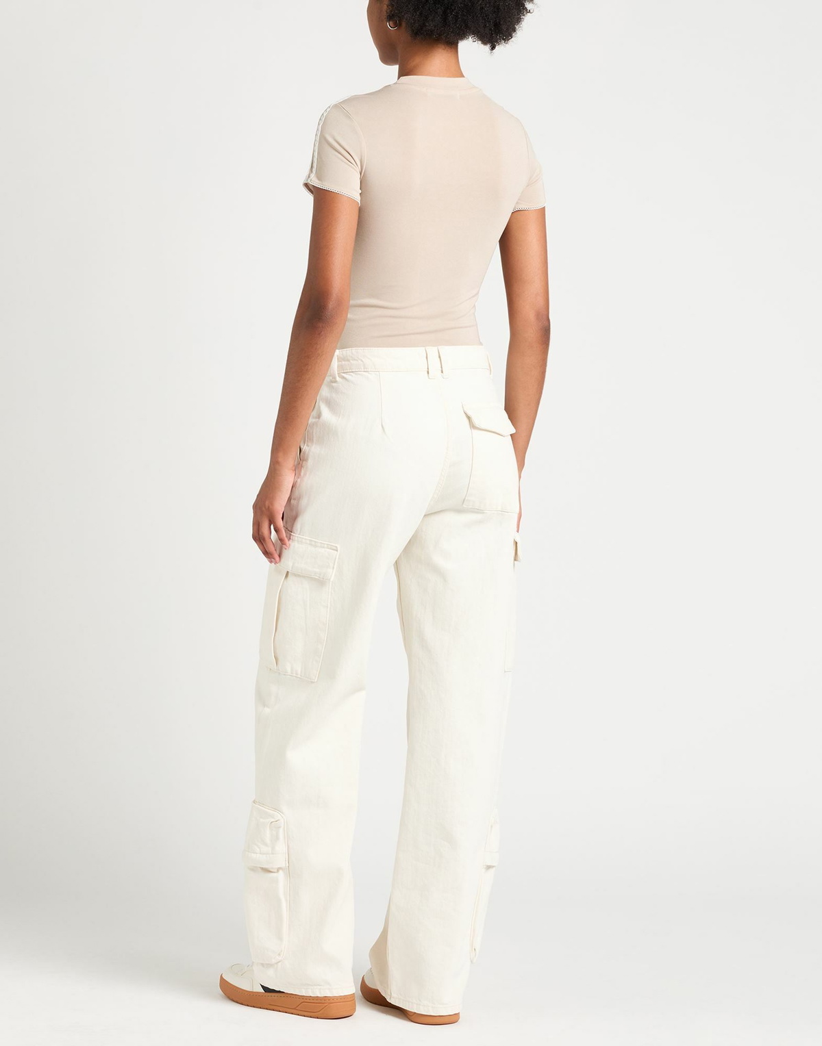 Open Yy Womens T-shirt in Beige