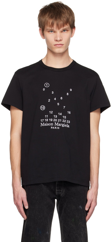 Photo: Maison Margiela Black Embroidered T-Shirt