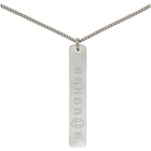 Maison Margiela Silver Pendant Necklace