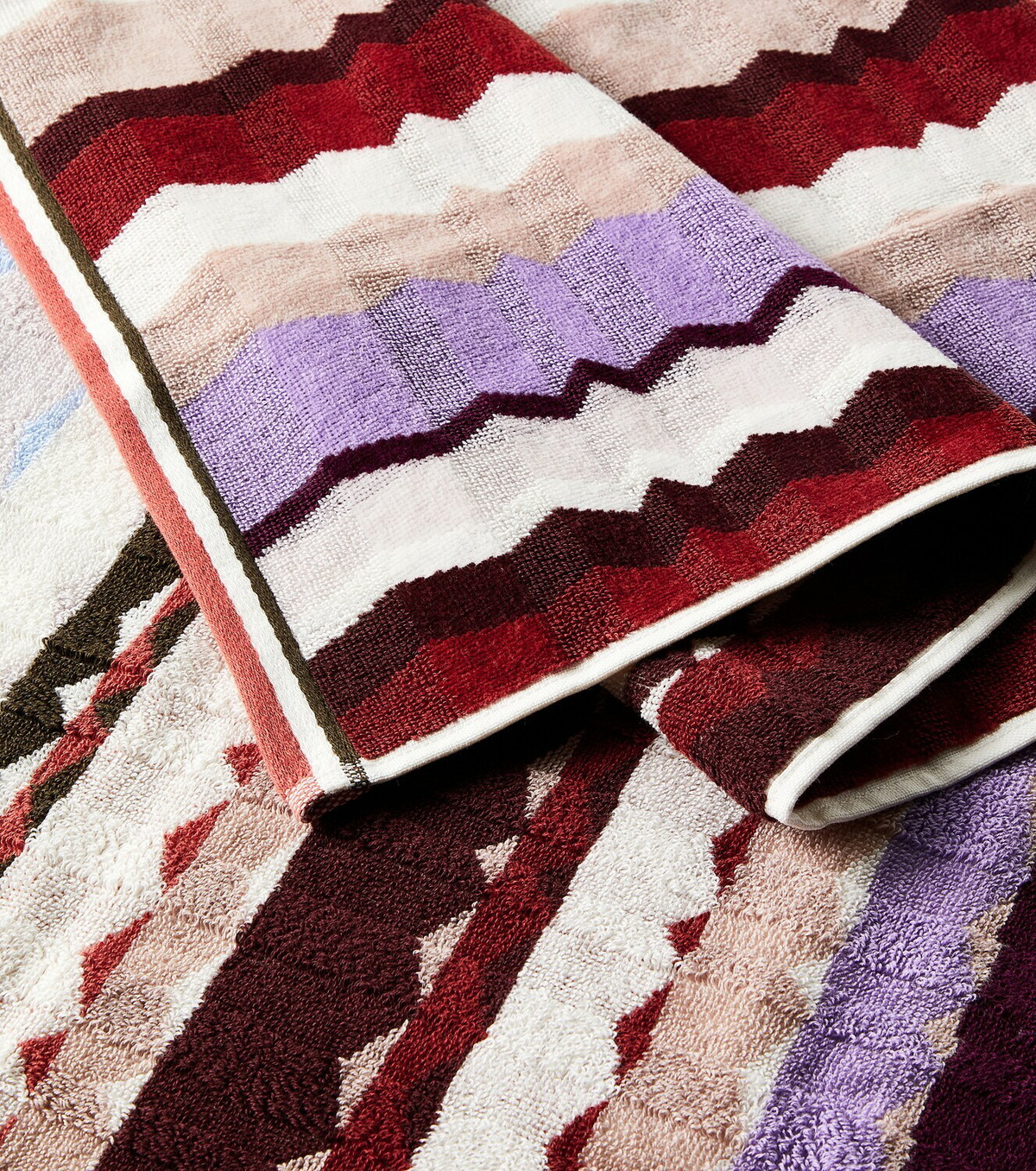 Missoni Eva Zigzag set of 2 cotton terry towels