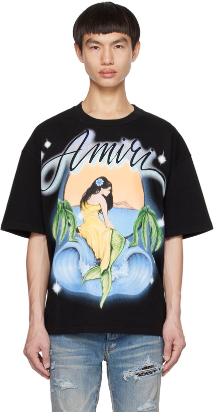 Photo: AMIRI Black Printed T-Shirt