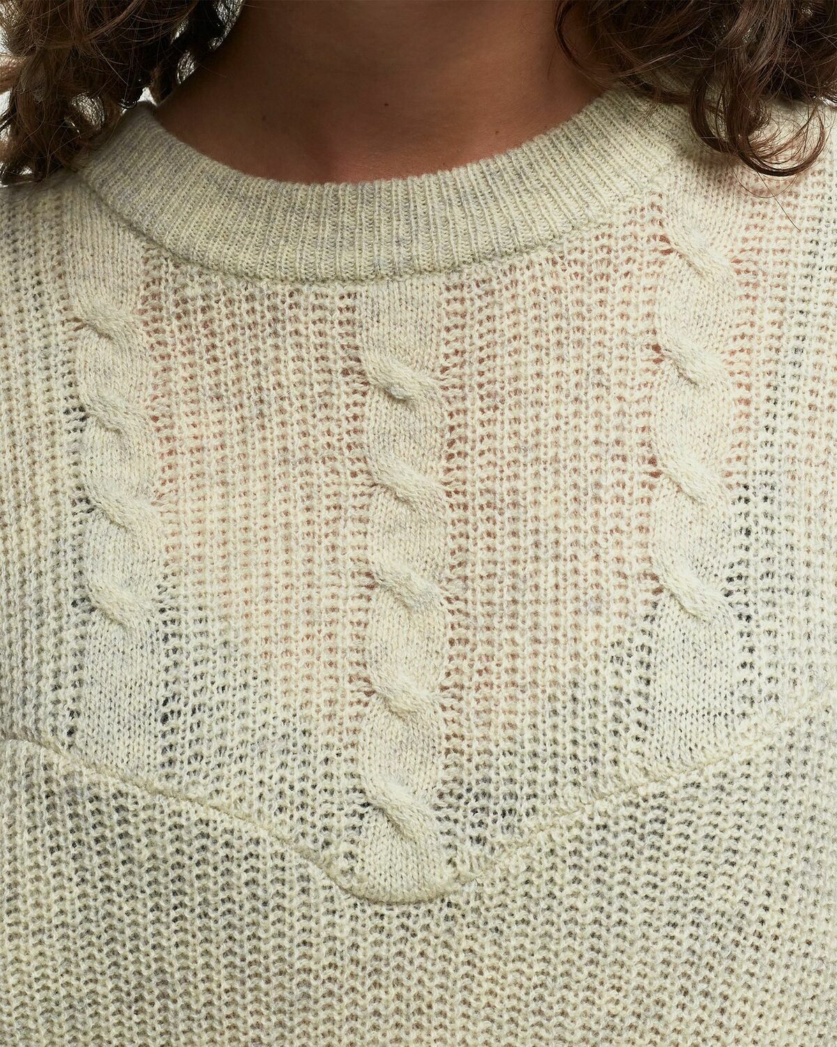 Designers, Remix Carmen Cable Sweater White Pullovers