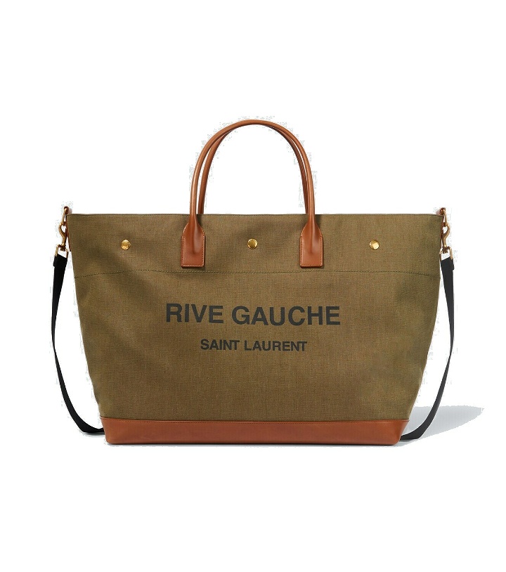 Photo: Saint Laurent Rive Gauche canvas tote bag