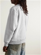 adidas Originals - Adicolor Comtempo Logo-Embroidered Cotton-Jersey Sweatshirt - Gray