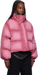 Acne Studios Pink Down Puffer Jacket
