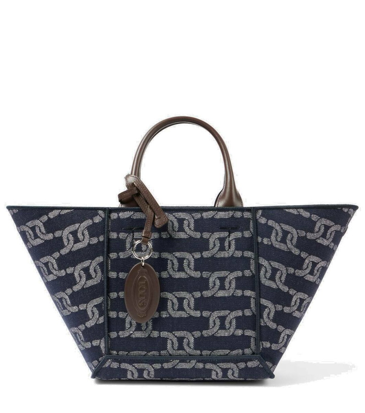 Photo: Tod's Double Up Small denim shopper