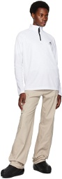 1017 ALYX 9SM White Quarter Zip Sweatshirt