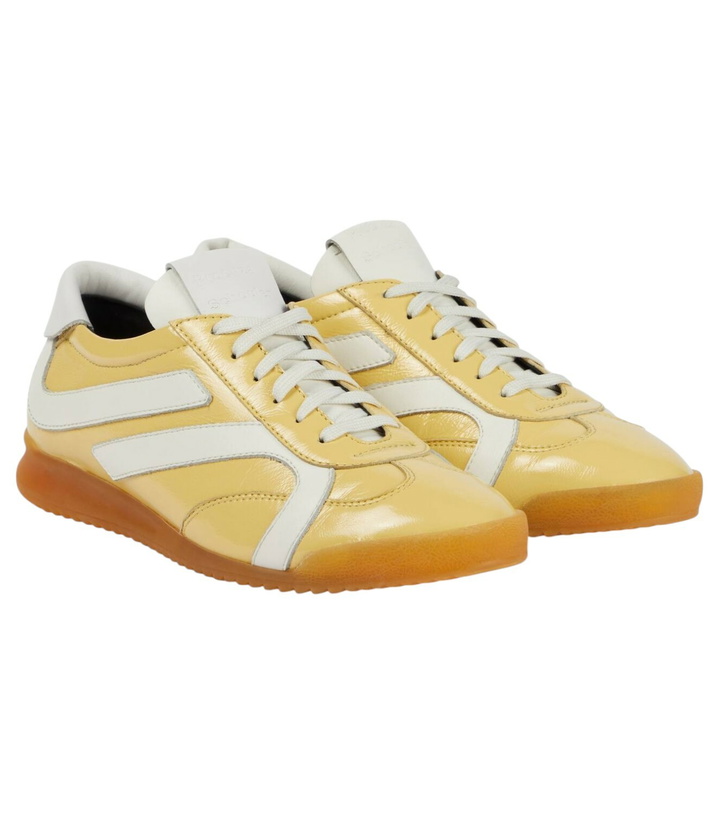 Photo: Proenza Schouler Track suede-trimmed leather sneakers