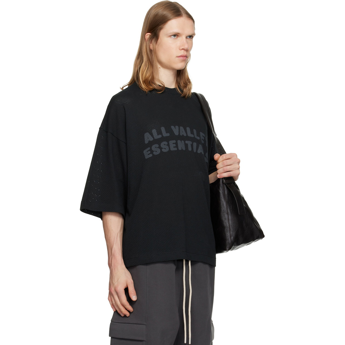 Fear of God ESSENTIALS Black Merch T-shirt