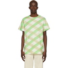 Eckhaus Latta White Lattice Lapped T-Shirt