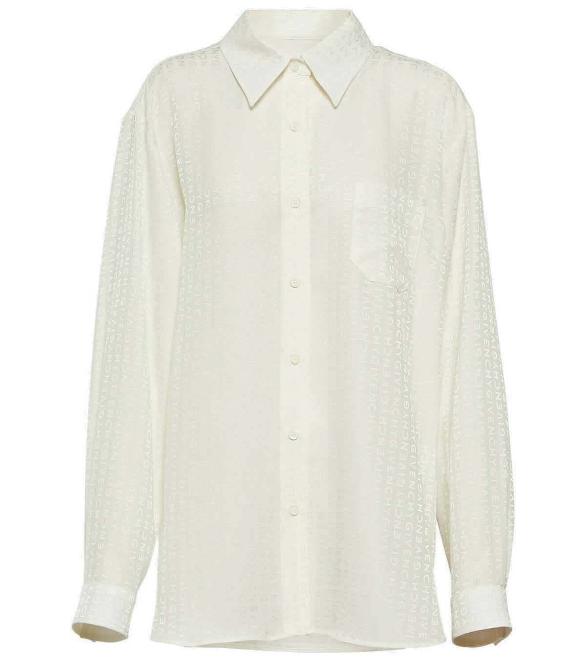 Givenchy Logo silk jacquard shirt Givenchy
