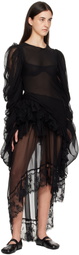 Collina Strada Black Simone Angelica Maxi Dress