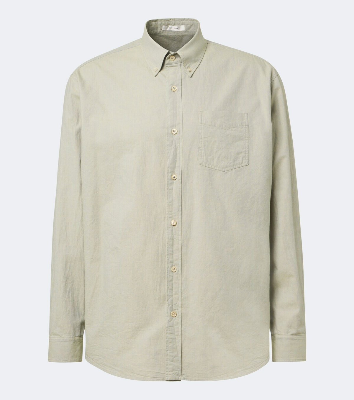 The Row Pompeo cotton chambray shirt