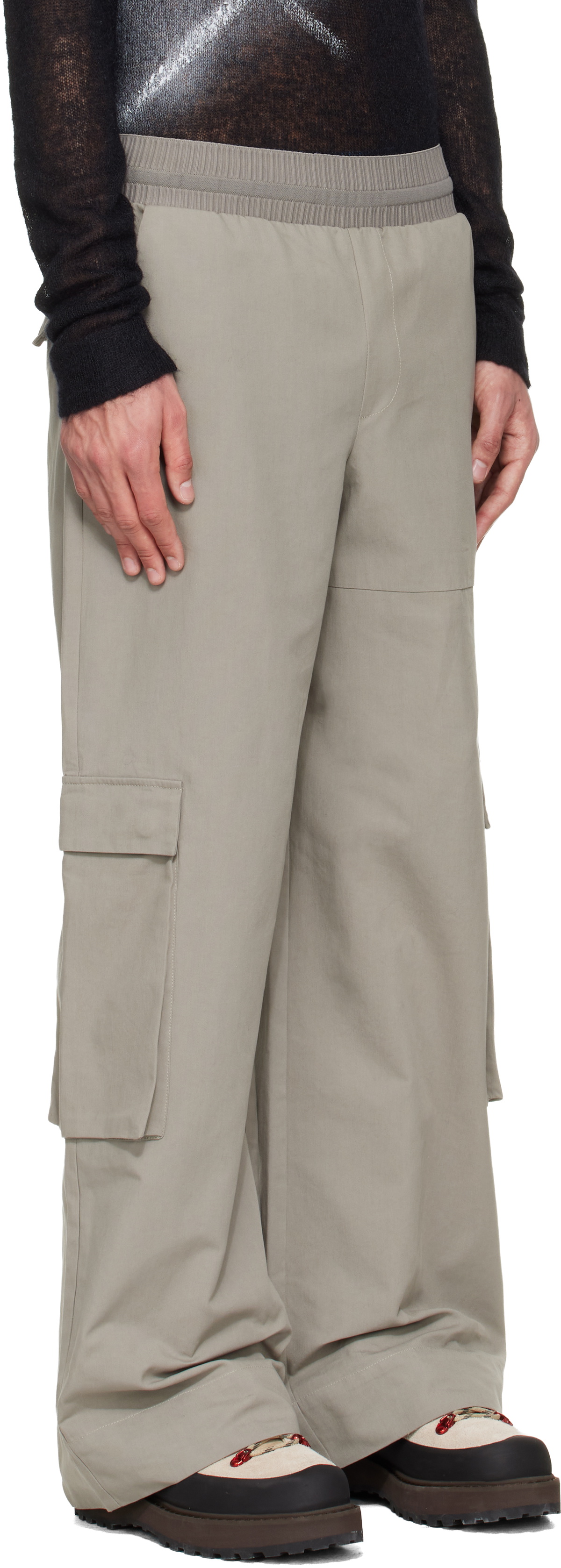 HELIOT EMIL Green Pulsar Cargo Pants
