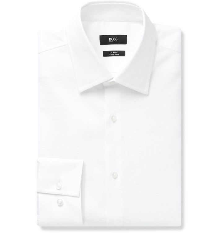 Photo: Hugo Boss - Jango Cotton-Piqué Shirt - White