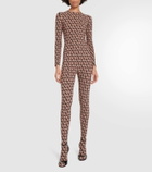 Valentino Toile Iconographe jersey catsuit