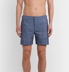 Orlebar Brown - Bulldog Mid-Length Chambray Swim Shorts - Blue