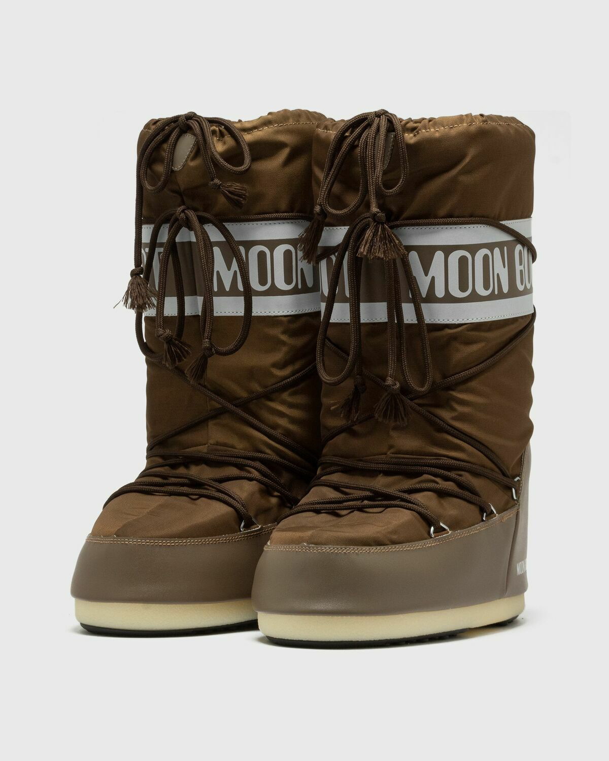 MOON BOOT 茶色　IT42-44 Moon Boot Mb Icon Nylon Brown Boots Moon Boot